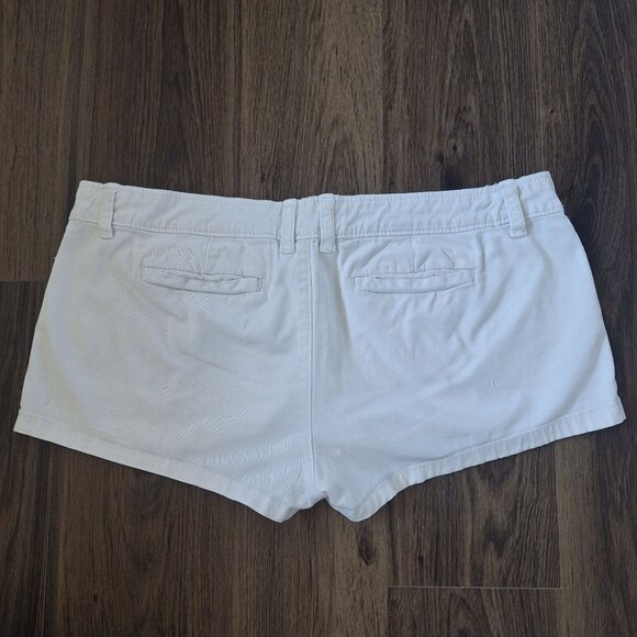 💙 Vintage Abercrombie & Fitch Ultra Short Low Rise Shorts Size 12 Y2K 2000s Pre - Picture 7 of 8